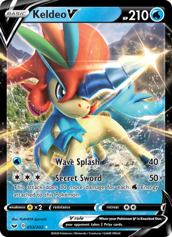 Keldeo V — Sword & Shield 53/202