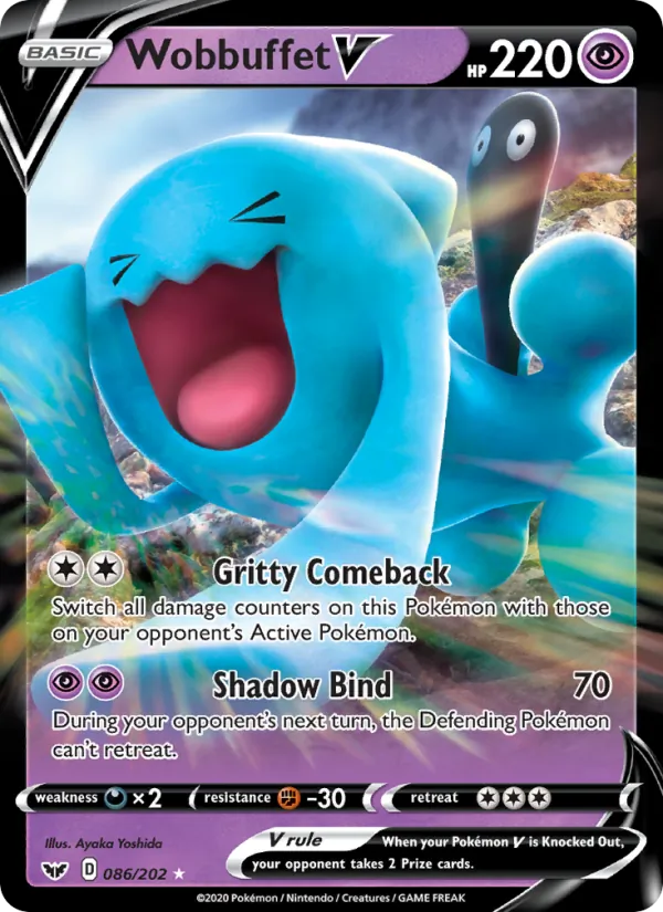 Wobbuffet V — Sword & Shield 86/202