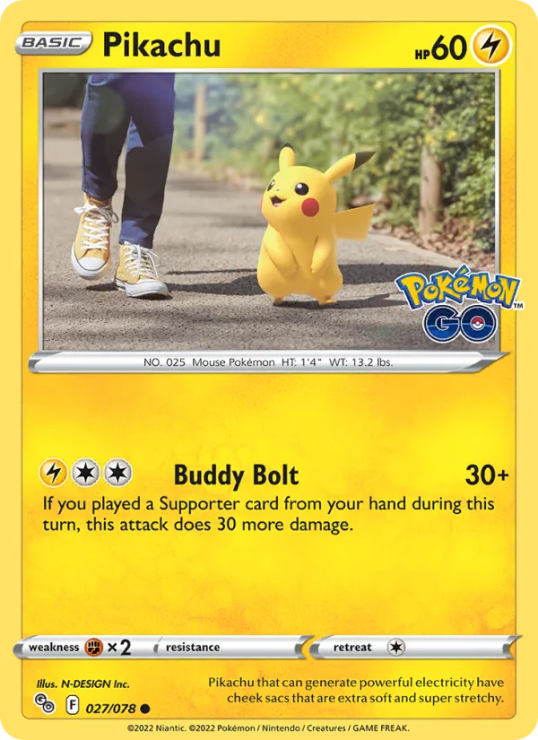 Pikachu — Pokémon GO 027/78