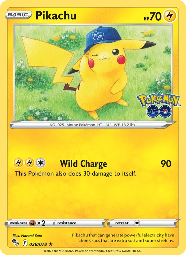 Pikachu — Pokémon GO 028/78