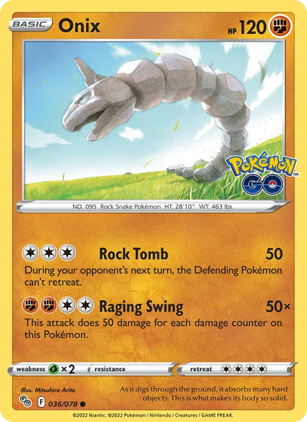 Onix — Pokémon GO 036/78
