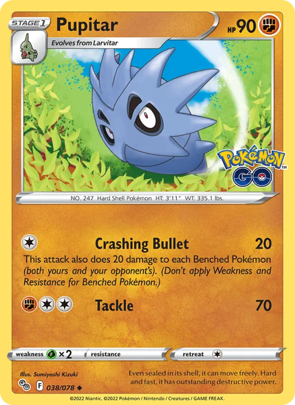 Pupitar — Pokémon GO 038/78