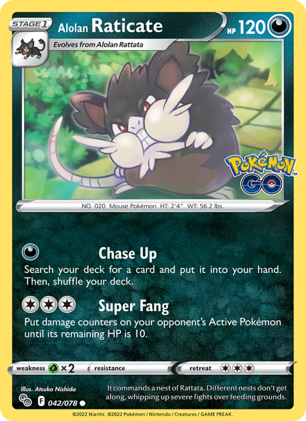 Rattatac d'Alola — Pokémon GO 042/78