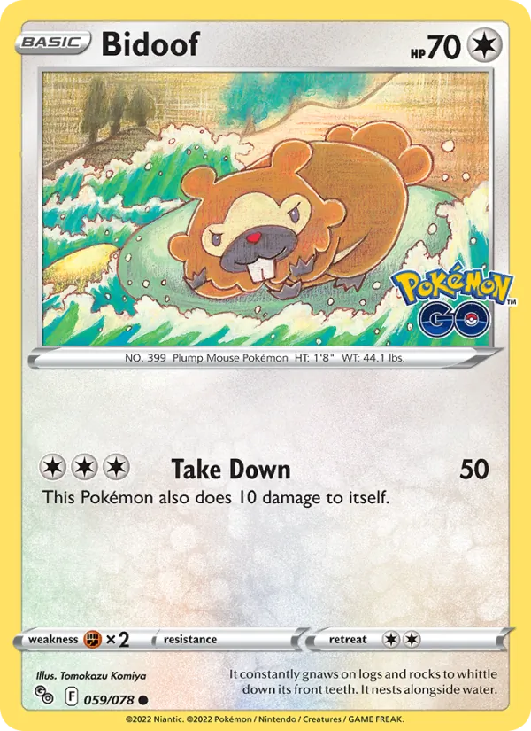 Bidoof — Pokémon GO 059/78