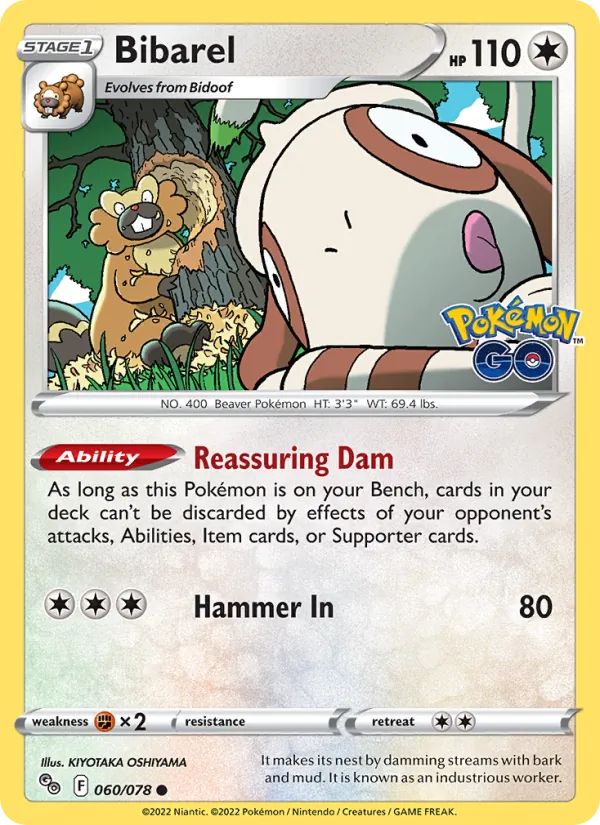 Bibarel — Pokémon GO 060/78