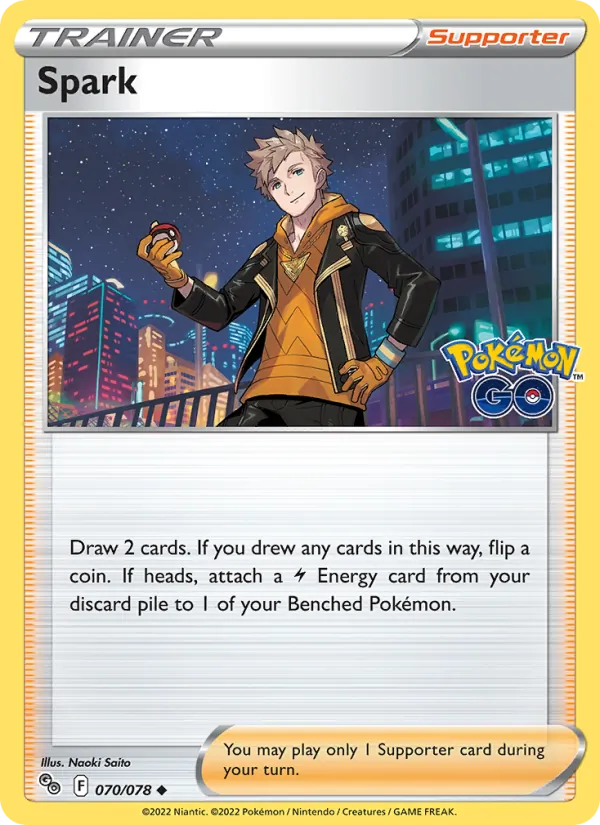 Capitaine d'équipe Spark — Pokémon GO 070/78