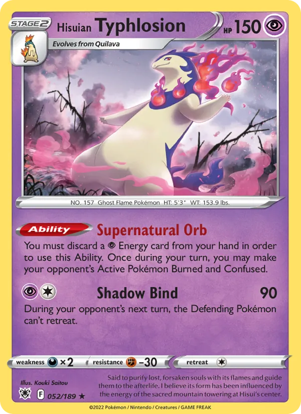 Typhlosion de Hisui — Astres Radieux 052/189
