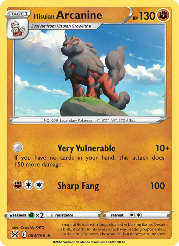 Hisuian Arcanine — Lost Origin 084/196