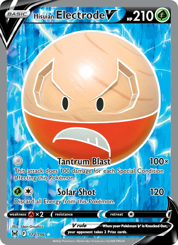 Hisuian Electrode V — Lost Origin 172/196