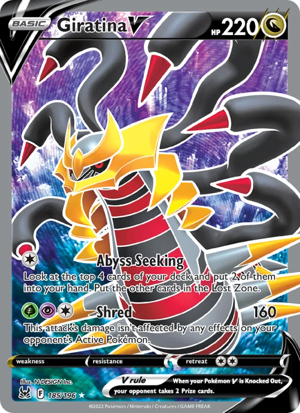 Giratina V — Lost Origin 185/196