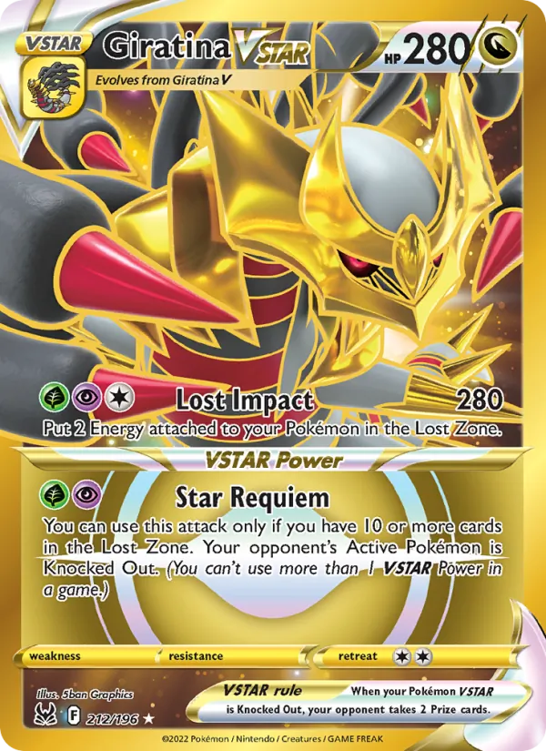 Giratina VSTAR — Origine Perdue 212/196