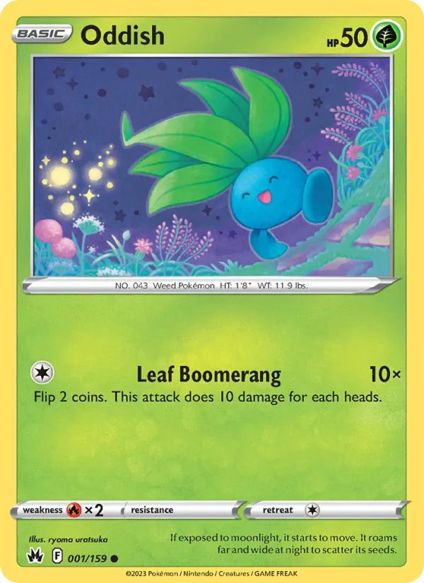 Oddish — Crown Zenith 001/159