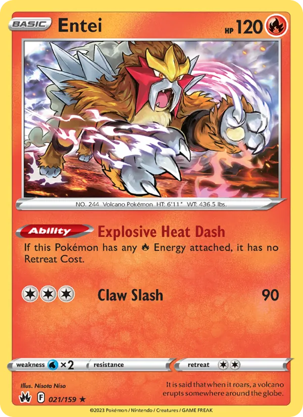 Entei — Crown Zenith 021/159