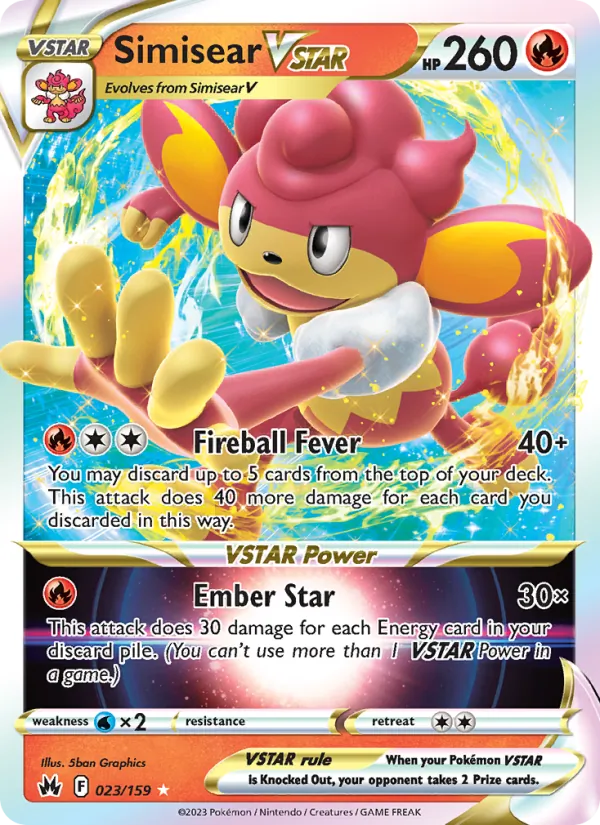 Simisear VSTAR — Crown Zenith 023/159