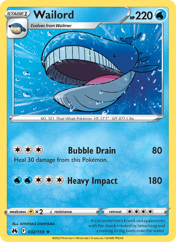 Wailord — Crown Zenith 032/159