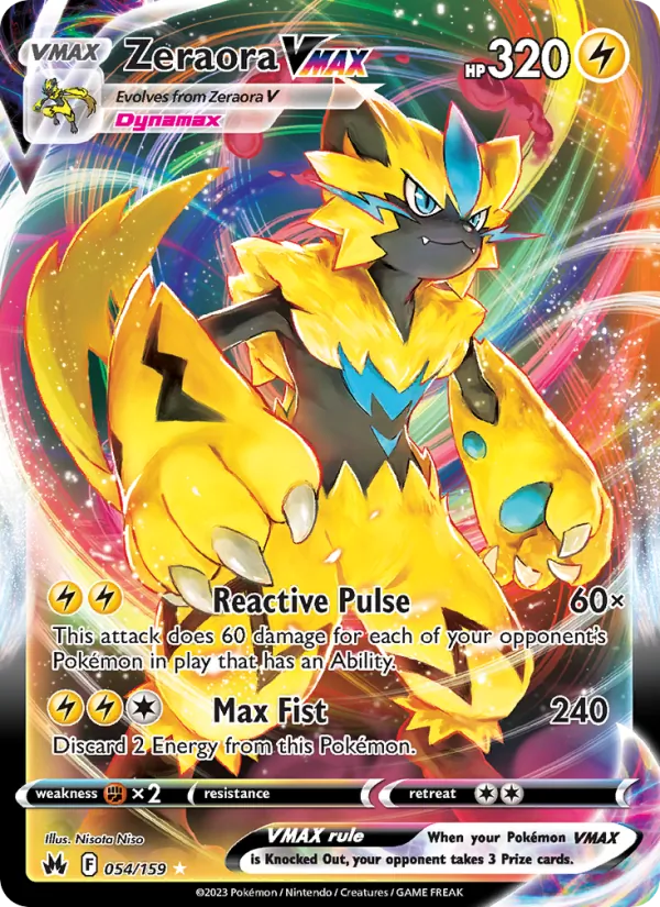 Zeraora VMAX — Zénith Suprême 054/159
