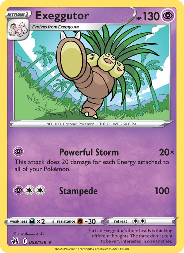 Exeggutor — Crown Zenith 058/159