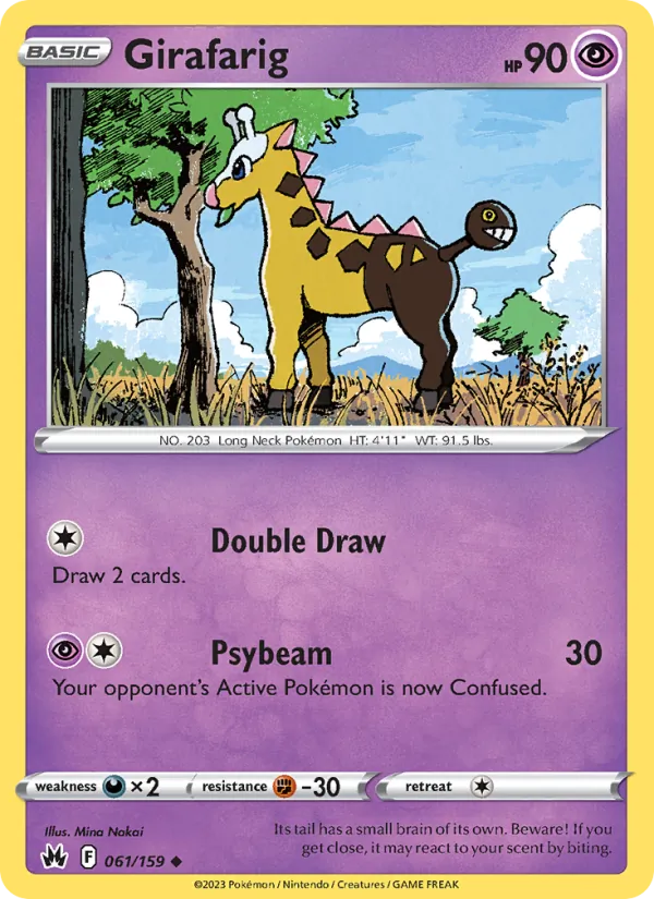 Girafarig — Crown Zenith 061/159