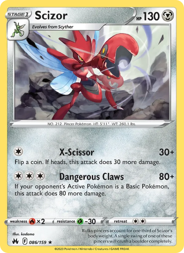Scizor — Crown Zenith 086/159