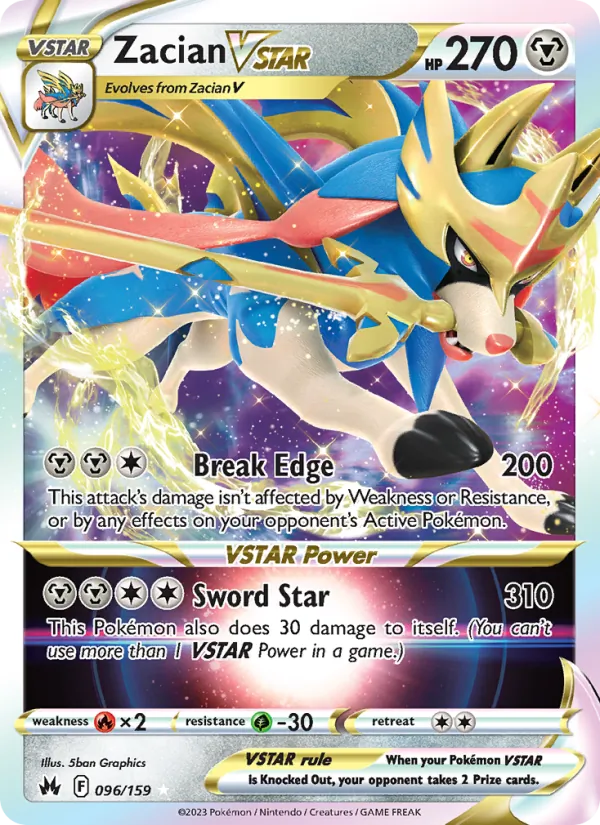 Zacian VSTAR — Crown Zenith 096/159