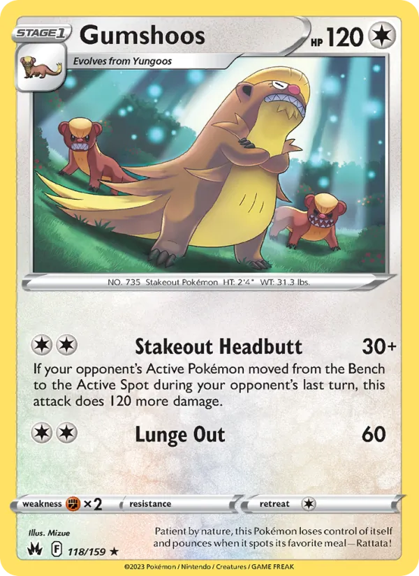 Gumshoos — Crown Zenith 118/159