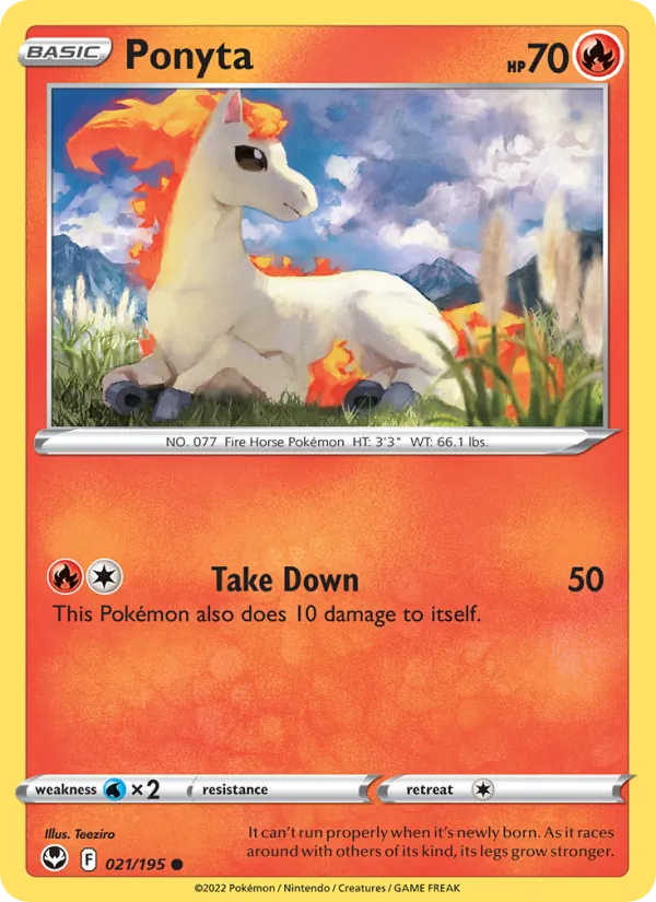 Ponyta — Silver Tempest 021/195