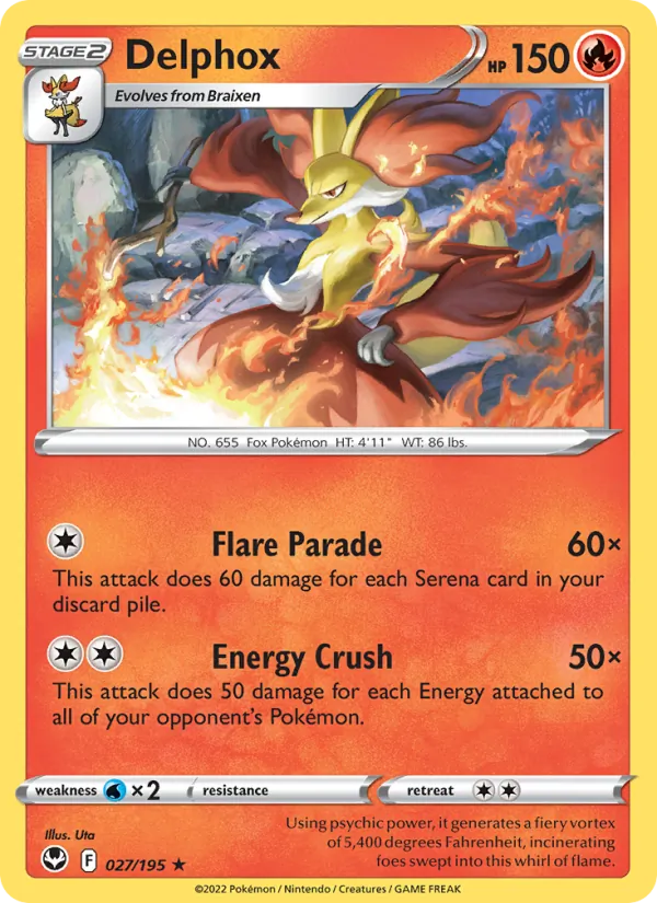 Delphox — Silver Tempest 027/195