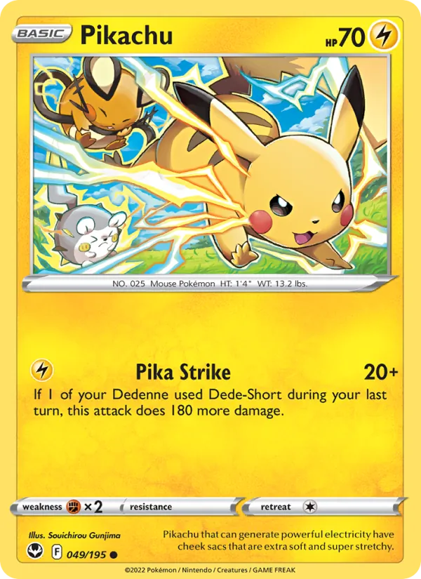 Pikachu — Silver Tempest 049/195