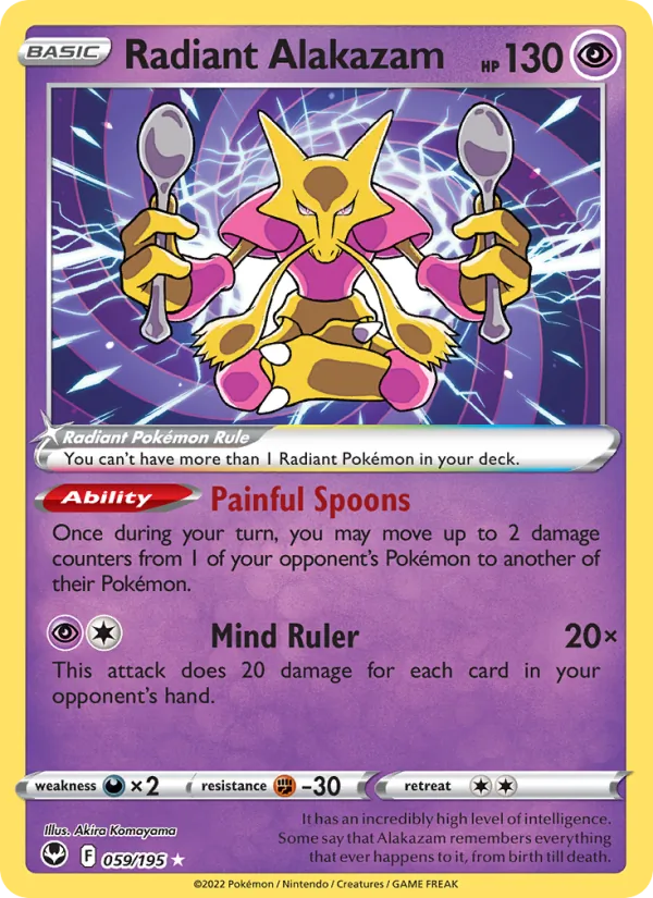 Alakazam Radieux — Tempête Argentée 059/195