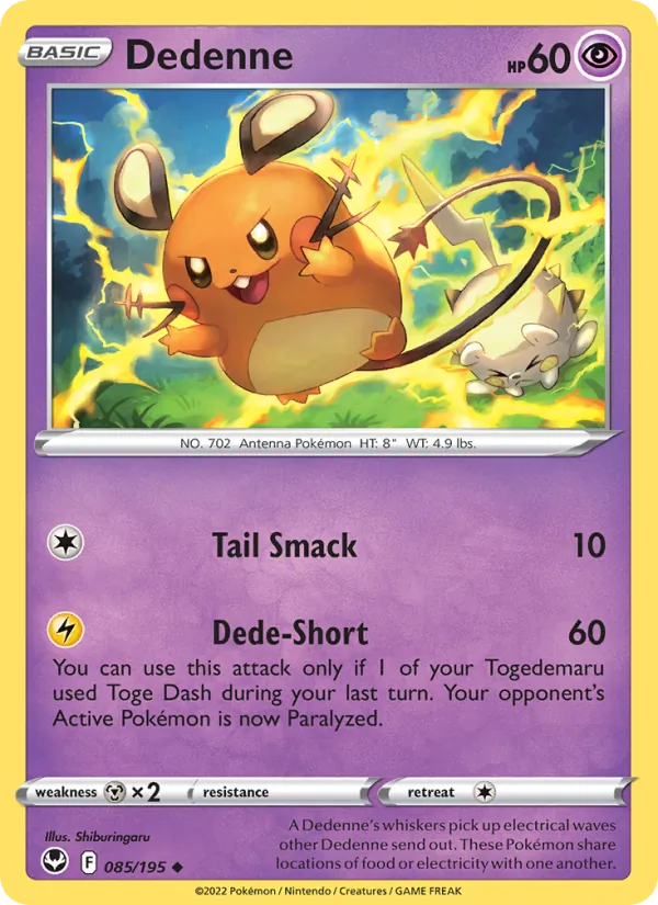 Dedenne — Silver Tempest 085/195