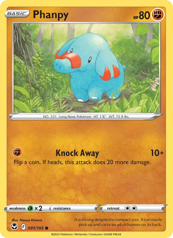 Phanpy — Tempête Argentée 091/195