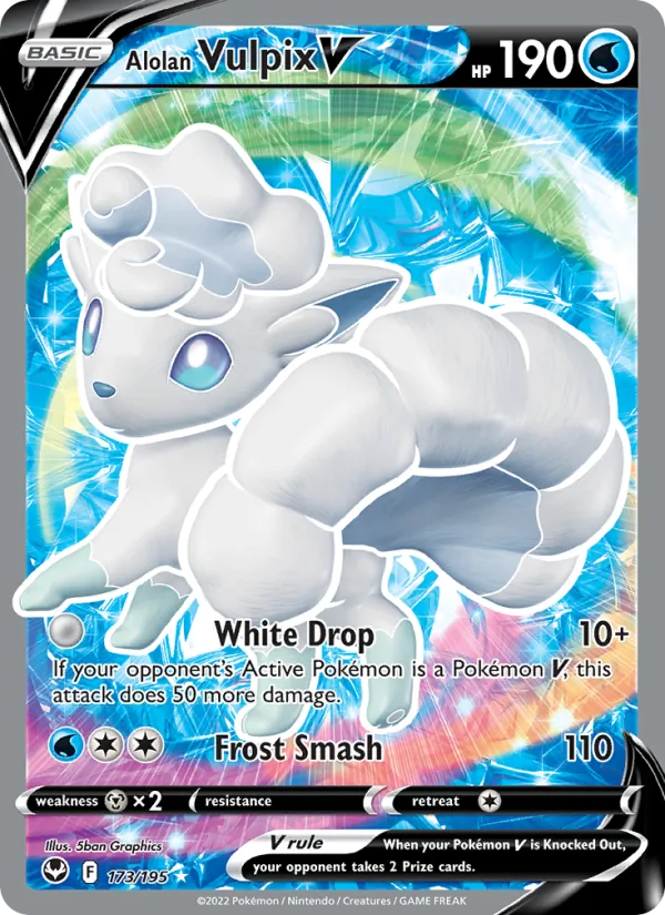 Alolan Vulpix V — Silver Tempest 173/195