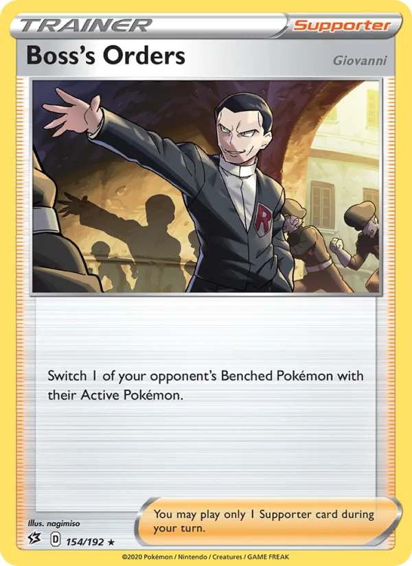 Boss's Orders (Giovanni) — Rebel Clash 154/192