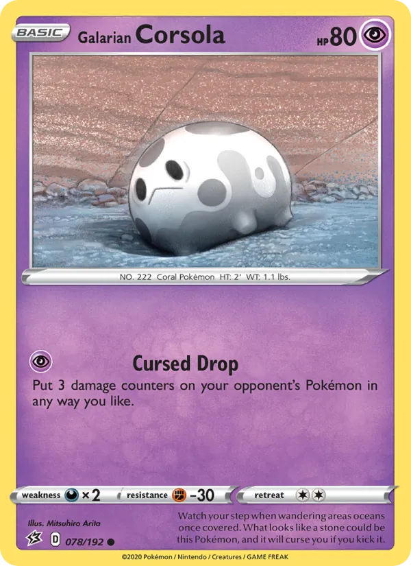 Galarian Corsola — Rebel Clash 78/192