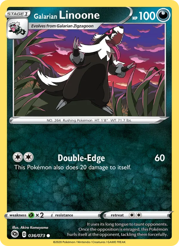 Galarian Linoone — Champion's Path 36/73