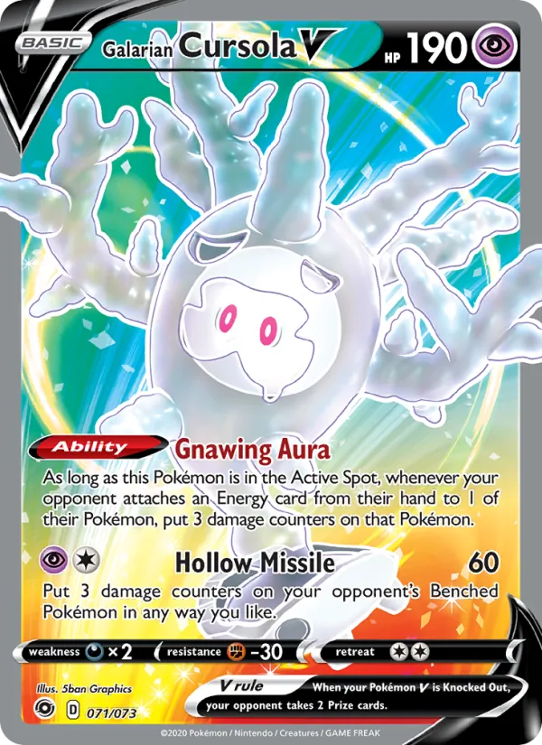 Galarian Cursola V — Champion's Path 71/73