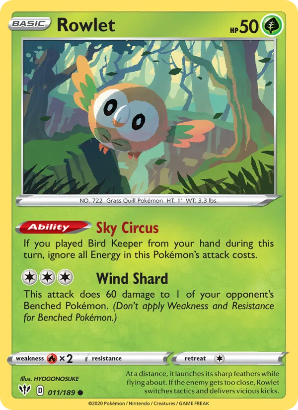Rowlet — Darkness Ablaze 11/189