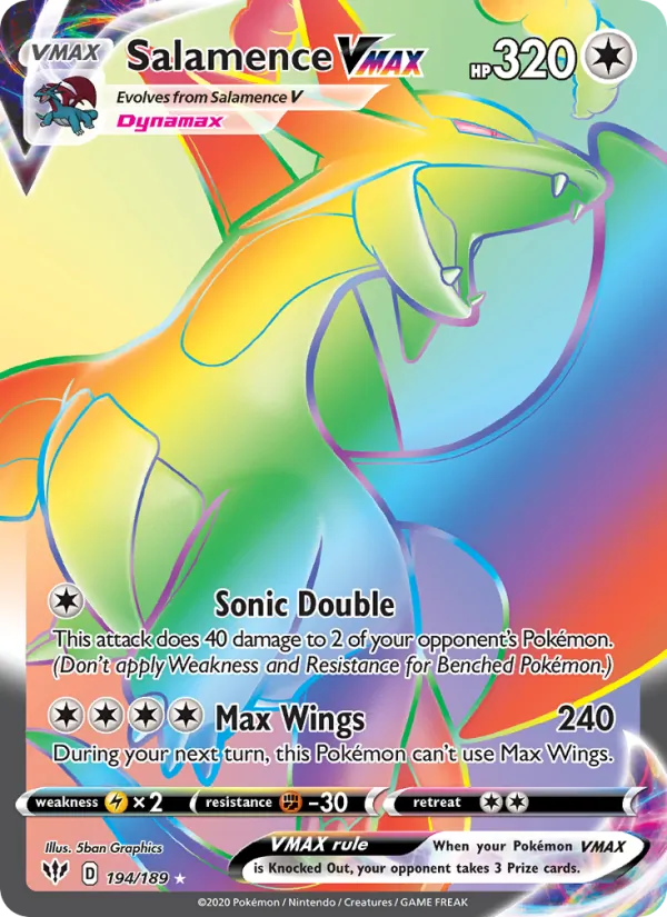 Salamence VMAX — Darkness Ablaze 194/189