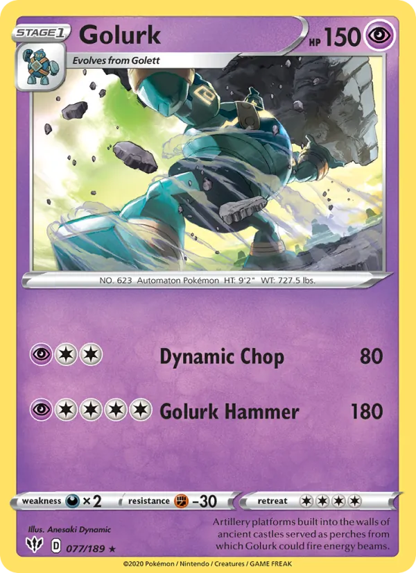 Golurk — Darkness Ablaze 77/189