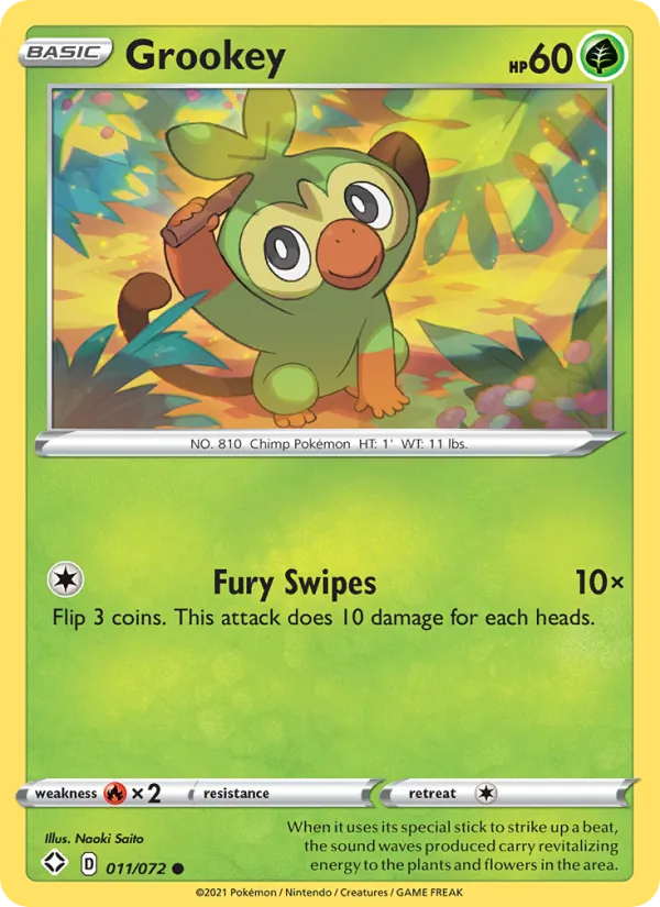 Grookey — Shining Fates 11/72