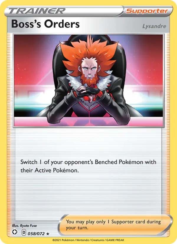 Boss's Orders (Lysandre) — Shining Fates 58/72
