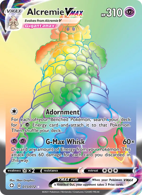 Alcremie VMAX — Shining Fates 73/72