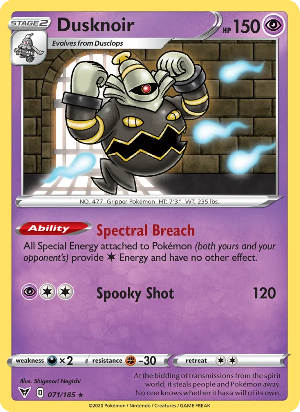 Dusknoir — Vivid Voltage 71/185