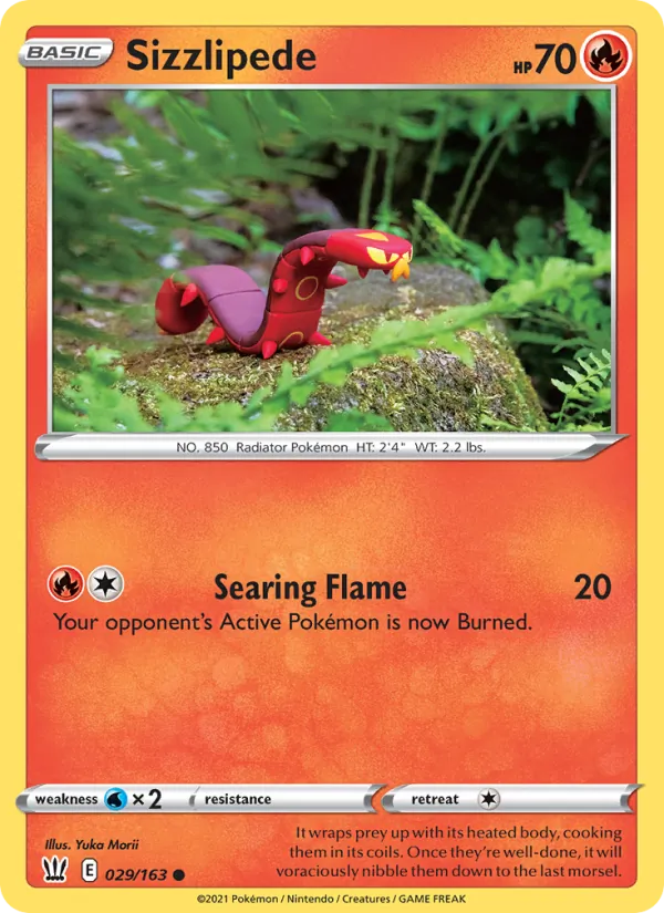 Sizzlipede — Battle Styles 29/163