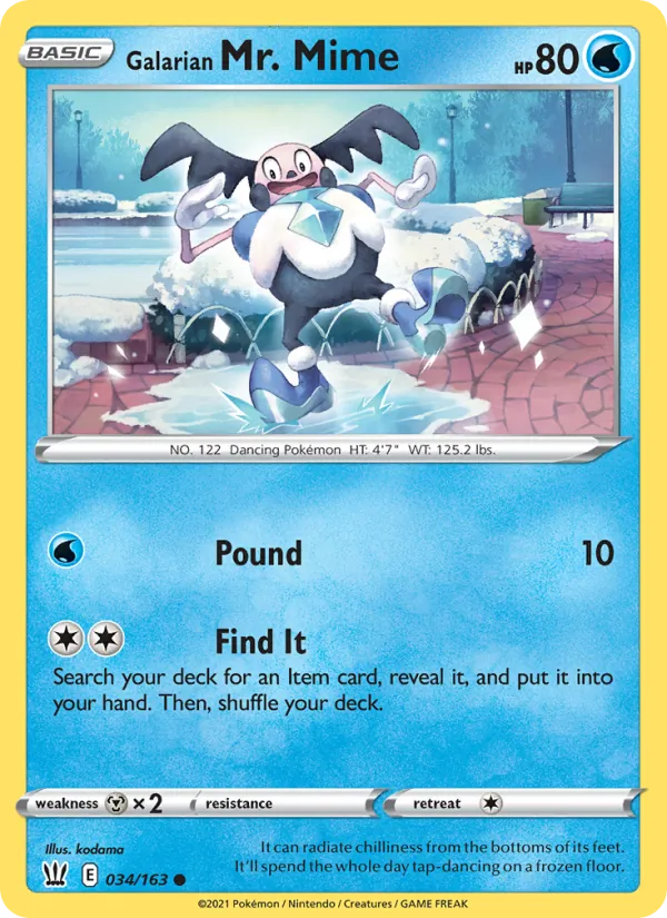 Galarian Mr. Mime — Battle Styles 34/163