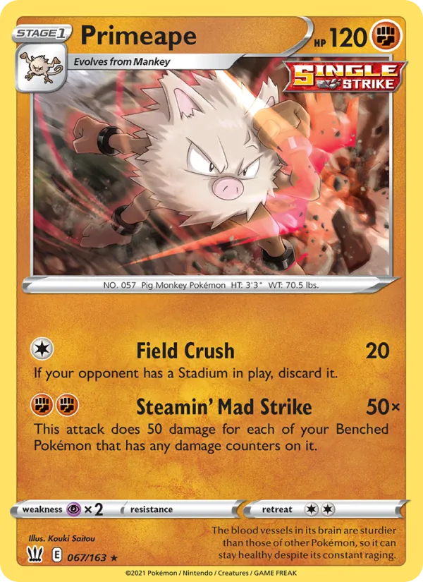Primeape — Battle Styles 67/163