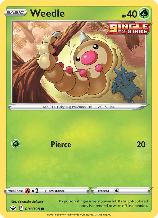 Weedle — Chilling Reign 1/198
