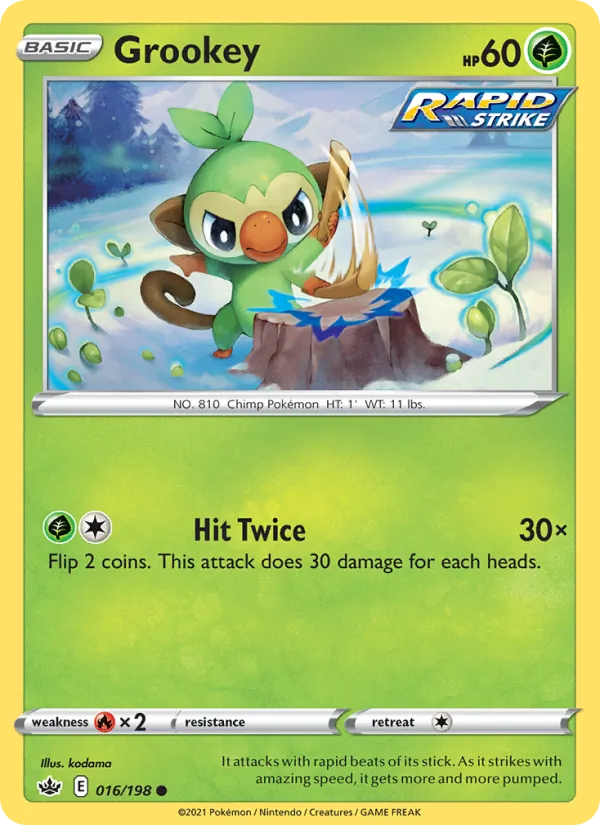 Grookey — Chilling Reign 16/198