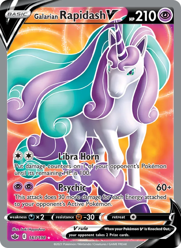 Galarian Rapidash V — Chilling Reign 167/198