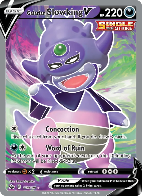 Galarian Slowking V — Chilling Reign 178/198
